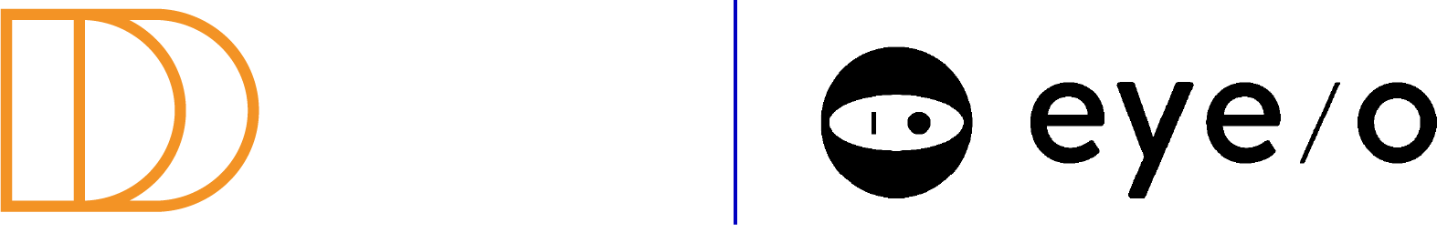The digital distiiery and eye/o logo